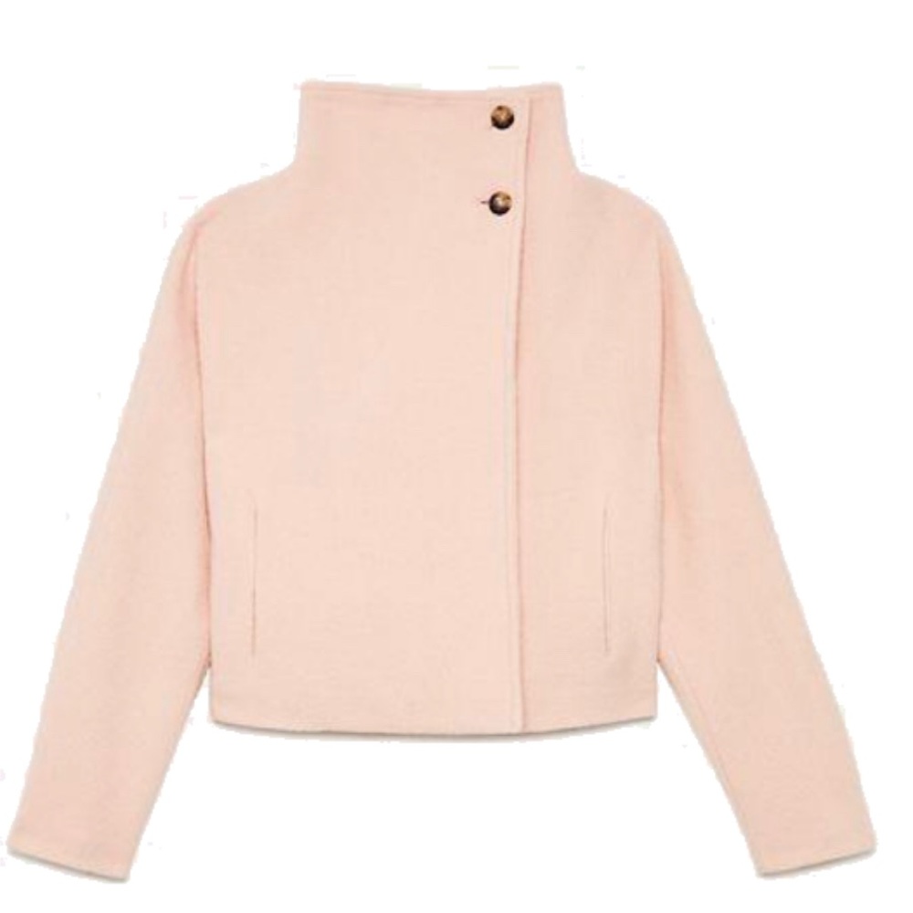 Aritzia Wilfred Celina | Merino Wool Jacket, small, PINK, VEUC